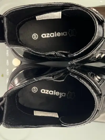 Botines de cuero negro Azaleia - miniatura 6