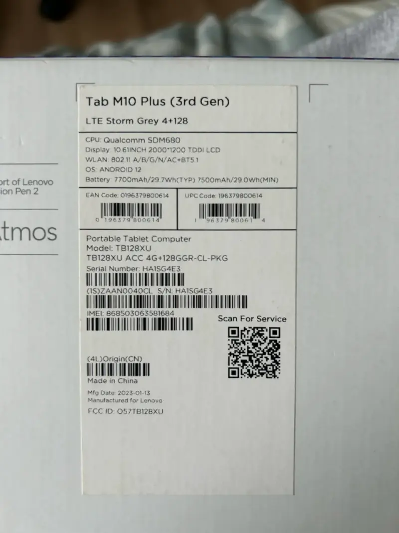 Tablet Lenovo Tab M10 Plus 3rd Generación - 5