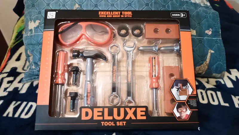 Set de herramientas de juguete Deluxe para niños