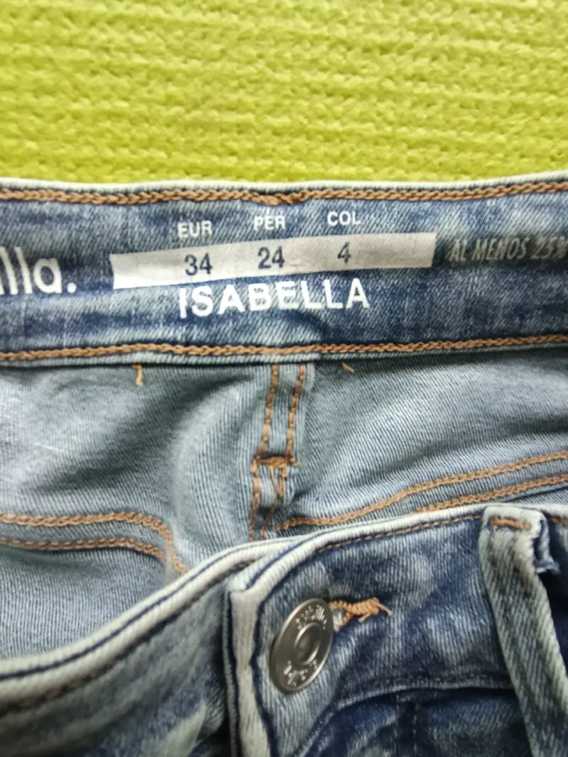 Jeans rectos azul claro talla 34 - 2