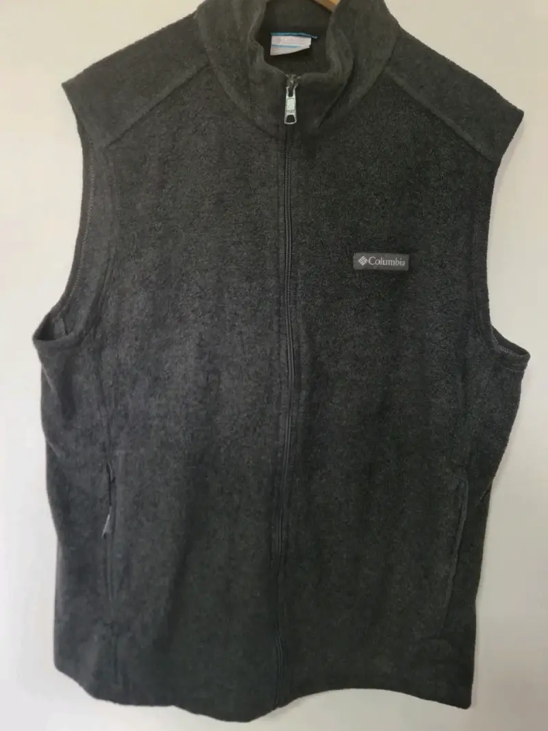 Chaleco Polar Sin Mangas Columbia Gris