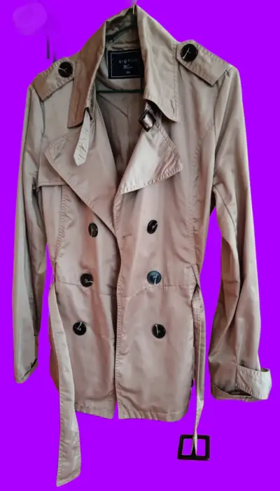 Abrigo trench beige para mujer Signus - miniatura 1