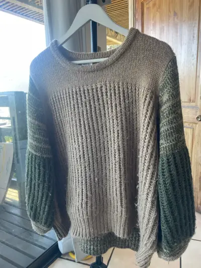 Sweater de Punto  Bicolor - miniatura 1