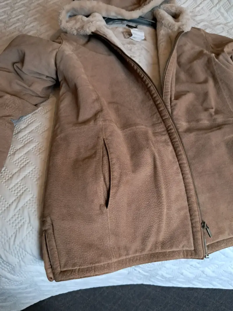 Chaqueta de cuero con forro de piel sintética - 5