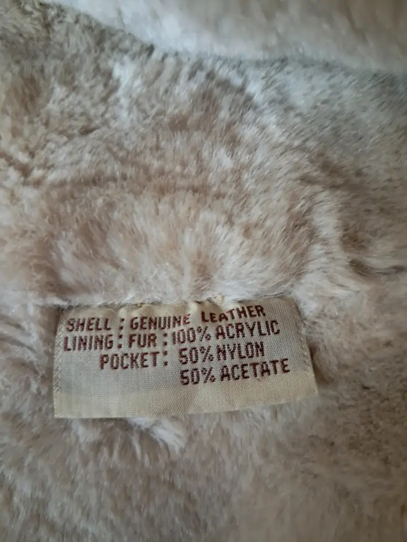 Chaqueta de cuero con forro de piel sintética - 6