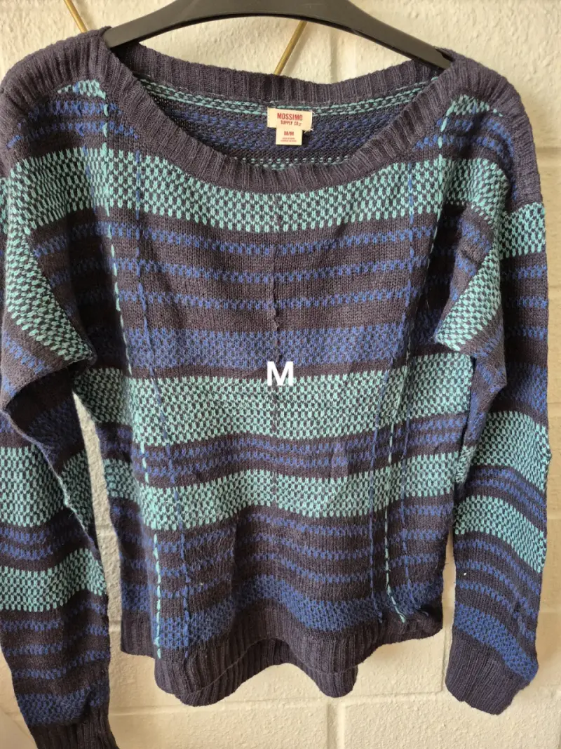 Suéter de rayas Mossimo azul y verde
