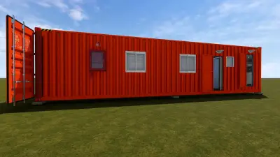 Oficina contenedor con baño y cocina 40 pies - miniatura 3
