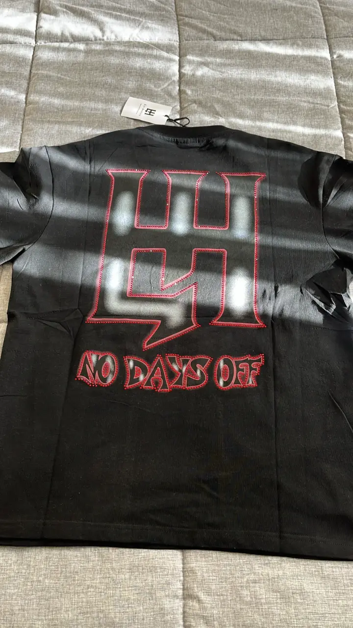 Polera Life Hustlers con Brillos Talla M oversize - 2