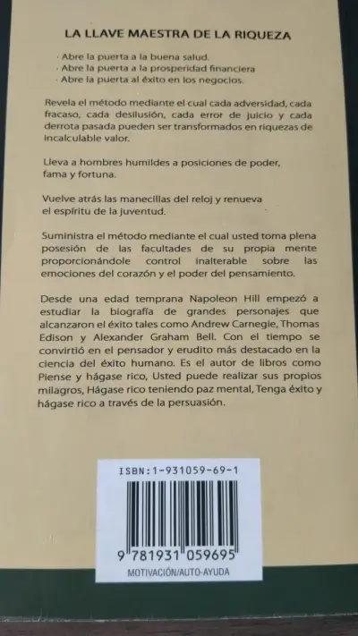 Libro La Llave Maestra de la Riqueza. Napoleon Hi - miniatura 3