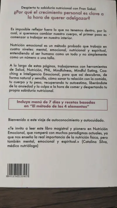Libro Nutrición Emocional  Fran Sabal. ALTERNATIVO - miniatura 2