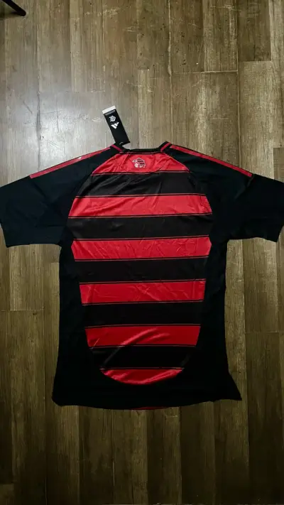 Camiseta Flamengo Adidas Oficial Roja y Negra - miniatura 3