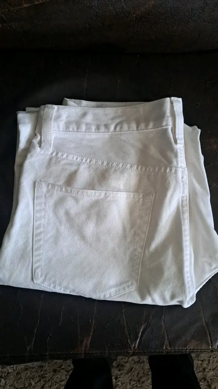 Pantalones blancos H&M Loose Fit talla 33 - 3