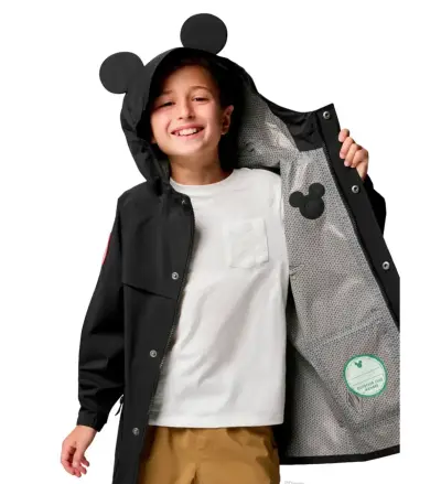 Parka para niños Mickey Mouse negra Columbia - miniatura 1