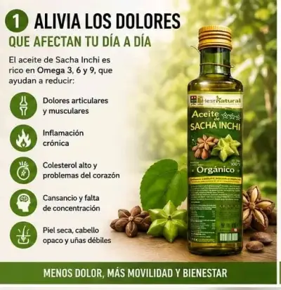 Aceite de Sacha Inchi Orgánico 500ml - miniatura 1