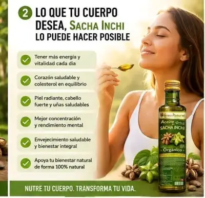 Aceite de Sacha Inchi Orgánico 500ml - miniatura 2