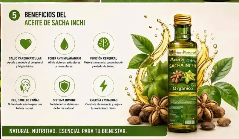 Aceite de Sacha Inchi Orgánico 500ml - 3