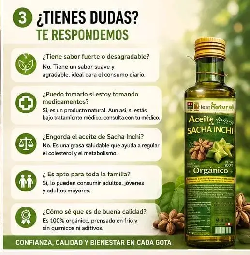 Aceite de Sacha Inchi Orgánico 500ml - 5
