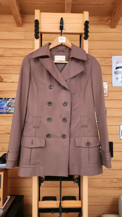 Trench marrón de algodón Carven talla 36 - miniatura 1