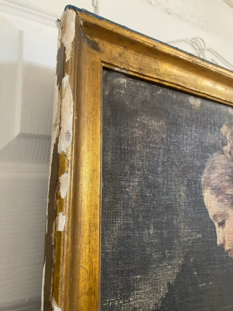 Cuadro vintage "Muchacha leyendo" de Fragonard - 6