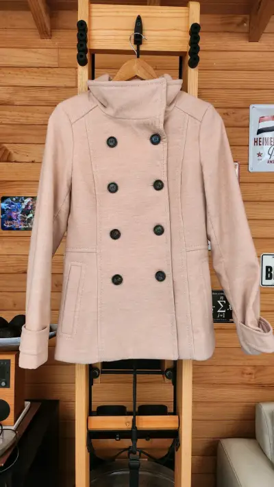 Abrigo rosa de lana H&M para mujer - miniatura 1