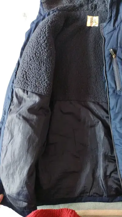 Chaqueta azul con capucha para niño Cloud Break - miniatura 2