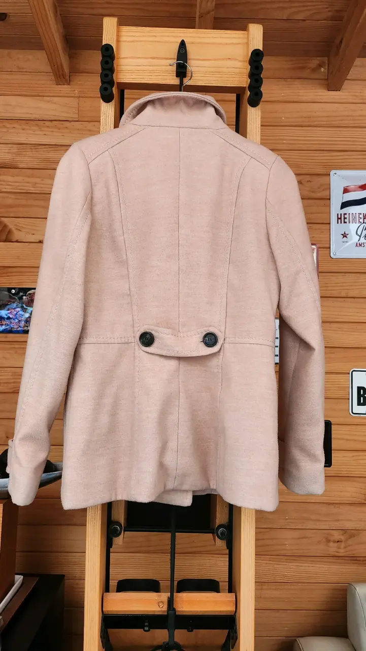 Abrigo rosa de lana H&M para mujer - 3