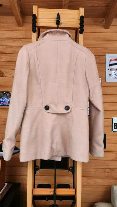 Abrigo rosa de lana H&M para mujer - miniatura 3