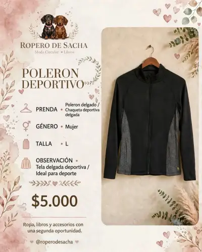 Polerón Deportivo Mujer Talla L - miniatura 1