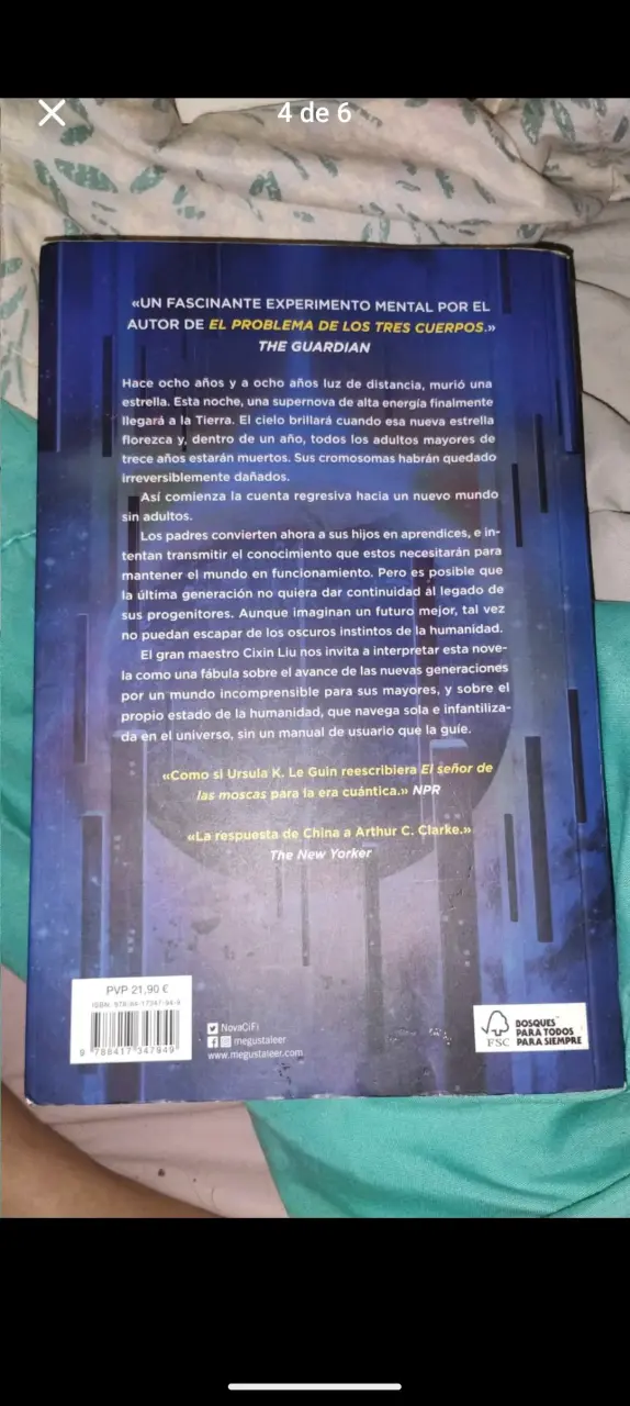 Libro 'La Era de la Supernova' de Cixin Liu - 2