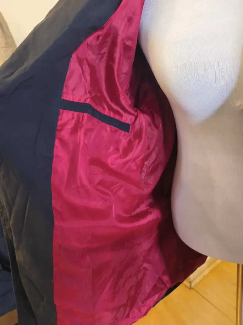 Abrigo azul para hombre con botones - 5