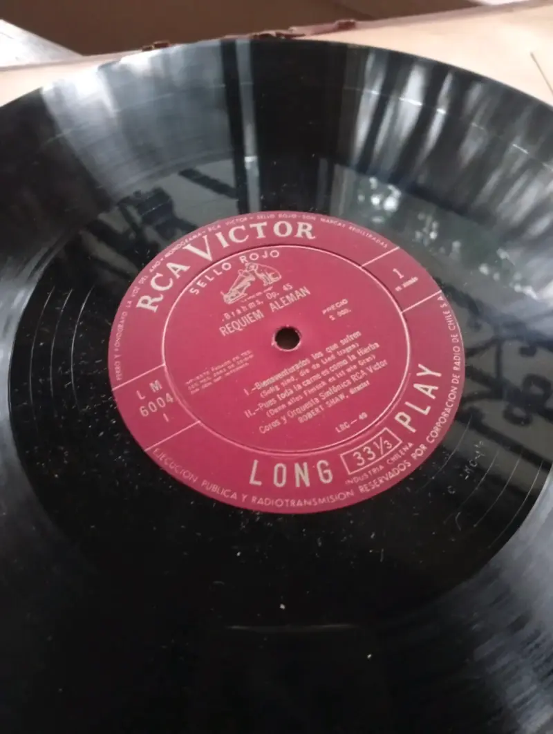 Disco de vinilo Requiem Alemán RCA Victor - 1