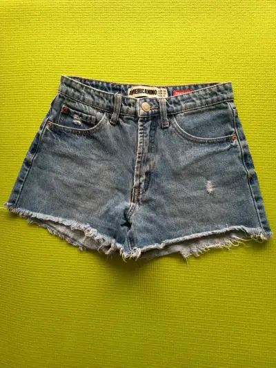 Shorts de mezclilla Americano desgastados - miniatura 1