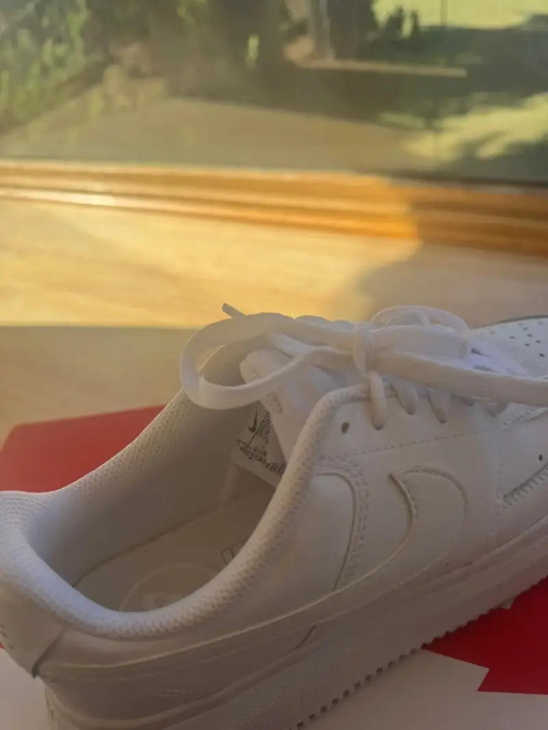 Zapatillas Nike Court Vision Alta Blancas Mujer - 3