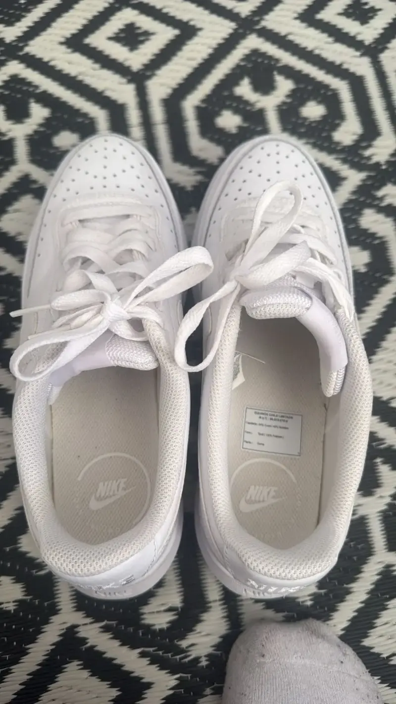 Zapatillas Nike Court Vision Alta Blancas Mujer - 4