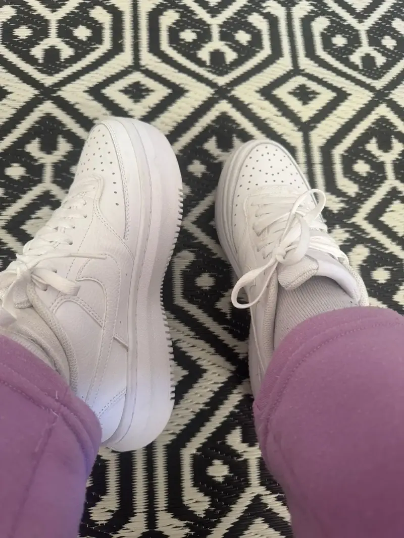 Zapatillas Nike Court Vision Alta Blancas Mujer - 5