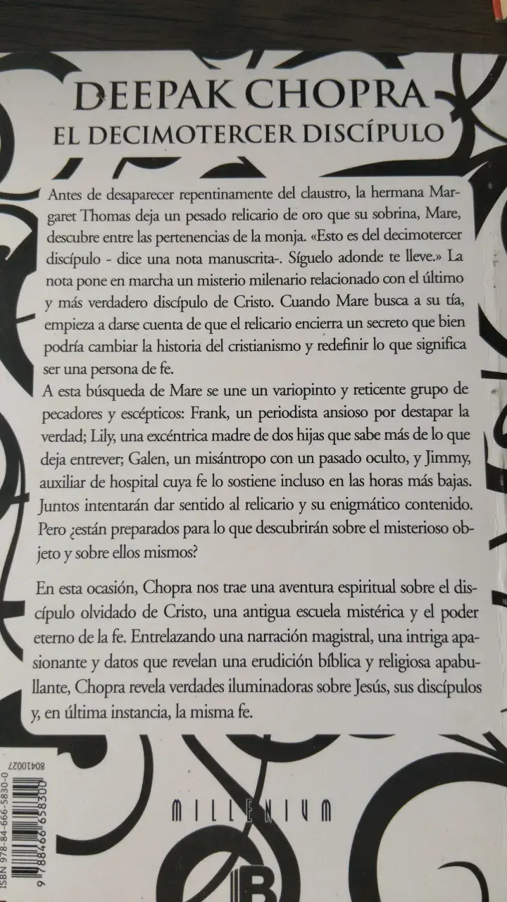 Libro 'El Decimotercer Discípulo' de Deepak Chopra - 2