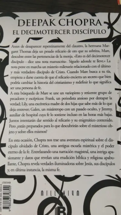 Libro 'El Decimotercer Discípulo' de Deepak Chopra - miniatura 2