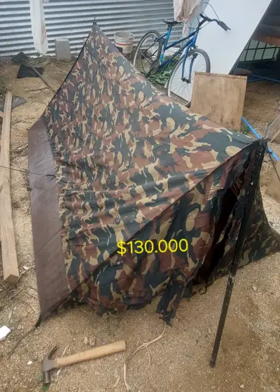 Carpa de camuflaje para camping USA - miniatura 6