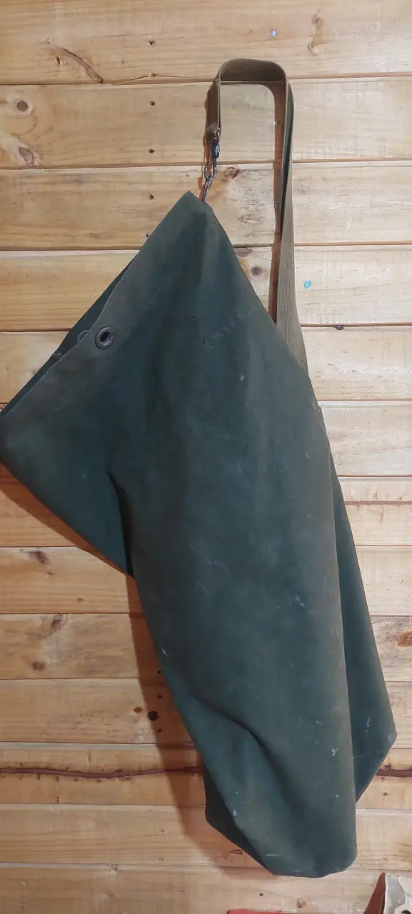 Bolso de lona verde militar resistente original US - 2