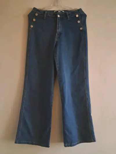 Pantalones de mezclilla Blugirl Denim con botones - miniatura 1