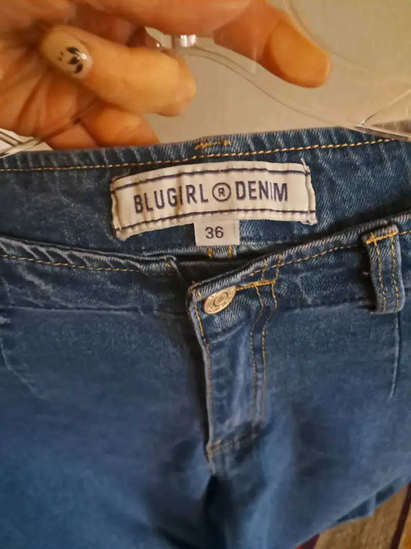 Pantalones de mezclilla Blugirl Denim con botones - 3