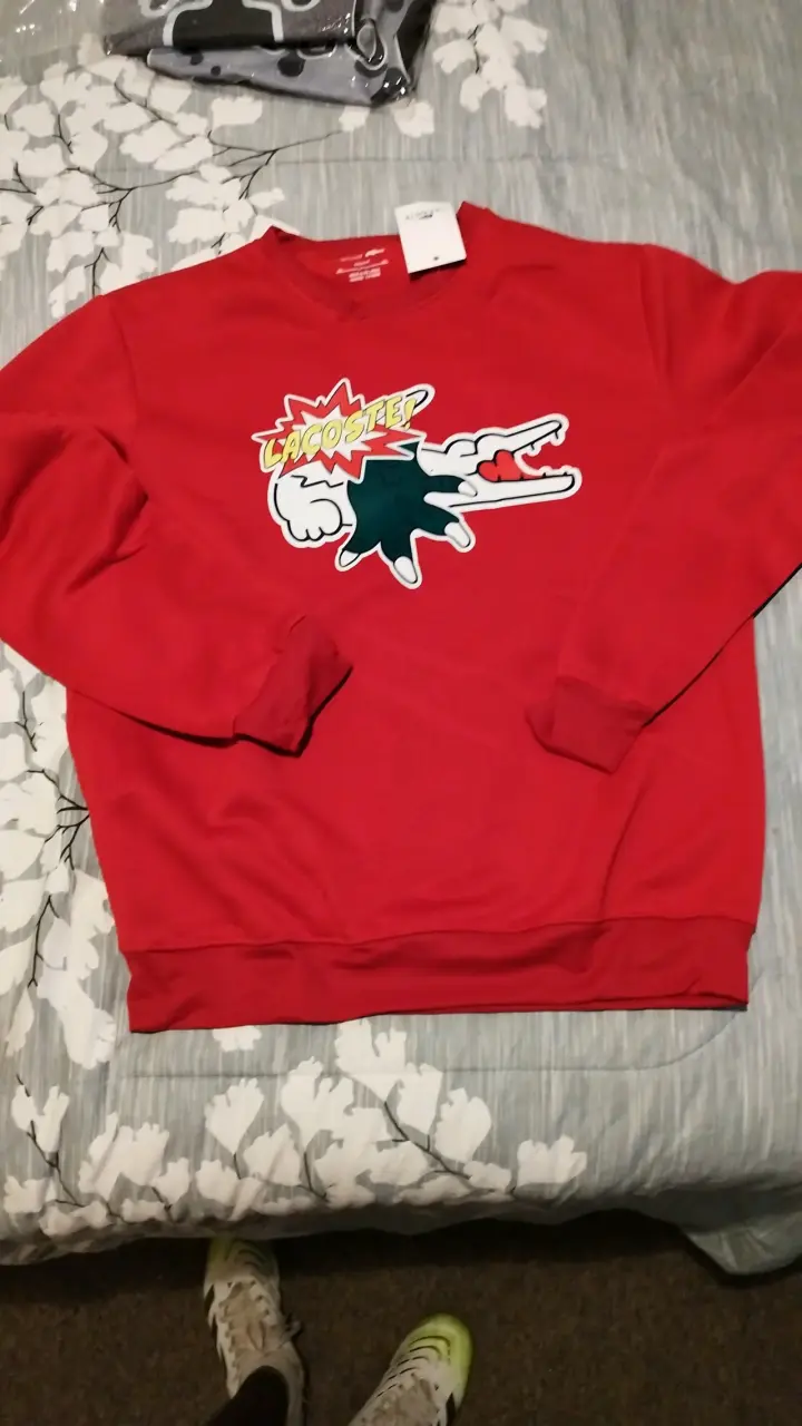 Polerón rojo Lacoste talla L - 2