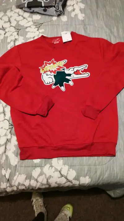 Polerón rojo Lacoste talla L - miniatura 2