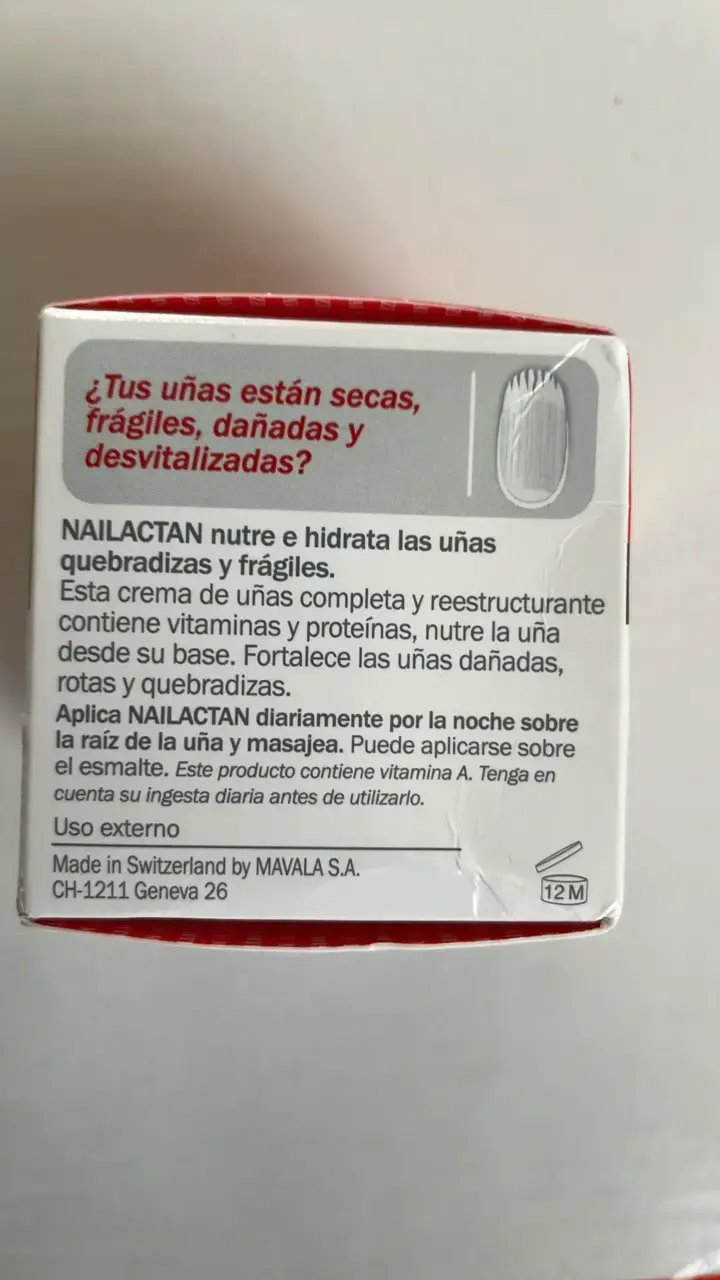Crema Nutritiva para Uñas Dañadas Mavala Nailactan - 4
