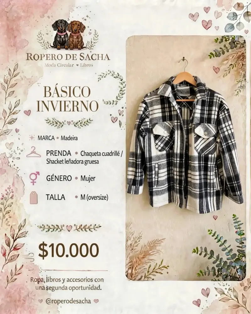 Chaqueta Cuadrillé Mujer Madeira Talla M - 1