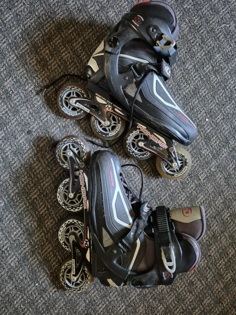 Patines en línea Hondar negros con ruedas de 90mm - 3