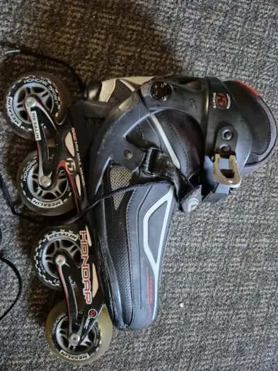 Patines en línea Hondar negros con ruedas de 90mm - miniatura 6