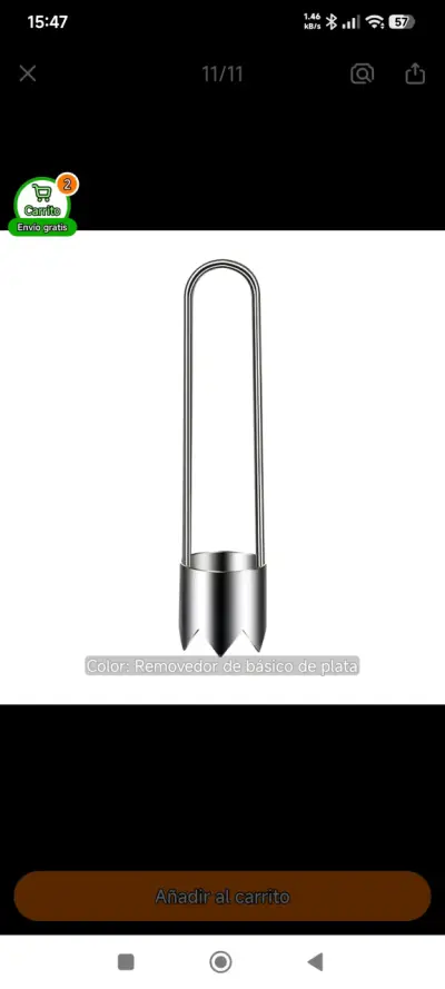 Removedor de Núcleos de frutas y de Acero Inoxidab - miniatura 2