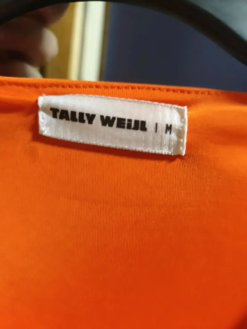 Vestido naranja Tally Weijl con aberturas laterales - 1