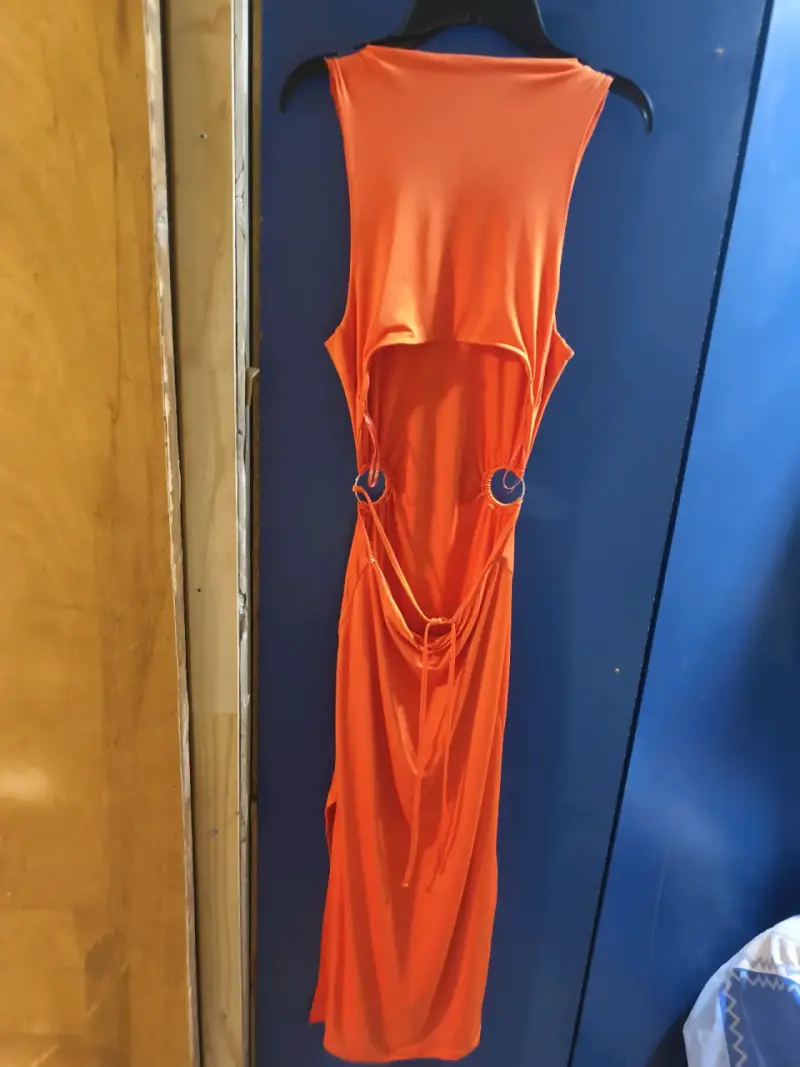 Vestido naranja Tally Weijl con aberturas laterales - 3